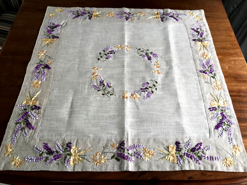 Hand embroidered ribbon - embroidered,