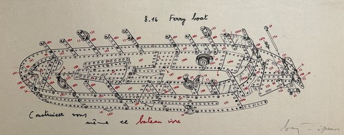 Enrico baj ferry boat - boat., 1966