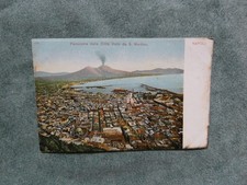 Cartolina panorama della città di Visto da San Martino Napoli