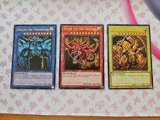 OBELISK + SLIFER + RA - ULTRA RARE - LC01 - 01 02 03 - 3 CARDS - YU GI OH - ENG