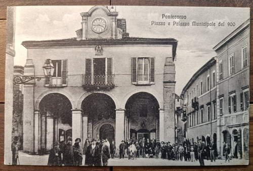 Pontecorvo 1939 piazza animata - 1939,