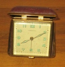 VECCHO OROLOGIO DA TAVOLO LOWENTHAL - FUNZIONANTE - CON CUSTODIA - CM 6X6