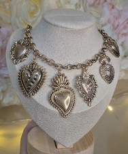 Collana CUORE SACRO EX VOTO VINTAGE DORATA