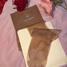 AUTOREGGENTI HOLD UP ‘FER’  VTG  PUNTA TALLONE TAGLIA 9 1/2 Bordo Superelastico