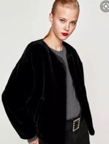 Zara faux fur - teddy, sz