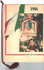 Calendario Croce Rossa Italiana Corpo Militare Anno 1986. Con Cordoncino Orig...