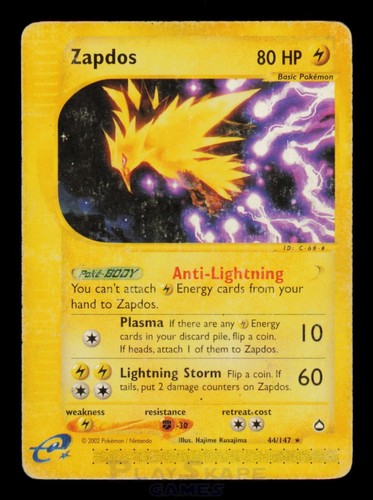 Pokemon card zapdos 147 - pokemon,