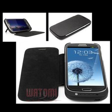 CUSTODIA POWER BANK BATTERIA BACKUP ESTERNA 3200MAH NERA PER GALAXY S III