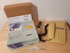 TELEFONO FISSO Vivavoce T200 insip ex sip Telecom Italia, bianco-giallo, vintage