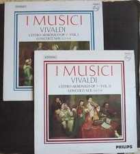 VIVALDI L'ESTRO ARMONICO VOL 1 E 2 - CONCERTI 1-8 - I MUSICI - 2 LP PHILIPS