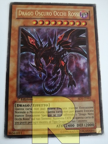 Drago oscuro occhi rossi - rossi, ®