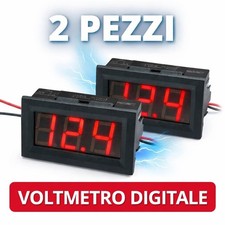 2 PEZZI Voltmetro digitale