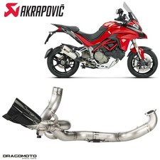 Scarico DUCATI MULTISTRADA 1200 S ABS DVT D Air 2015-2017 AKRAPOVIC Titanio R...