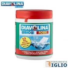 Disincrostante Diavolina Bio Fosse 12 Bustine Idrosolubili per Fosse Biologiche