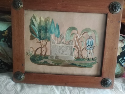 Quadro ricamo seta - ricamo,