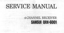 SANSUI QRX-5500, QRX-6001 Schematic Service Manual Schaltplan Schematique