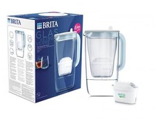 Brita Caraffa Filtrante capacità 2,5 Litri in Vetro Trasparente e Bianco 1046673