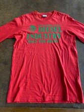 DIESEL+ T SHIRT + ROSSO + TG XS (14A) + MANICA LUNGA + ORIGINAL 100% + REUSE+