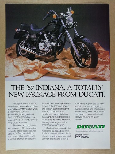 1987 ducati indiana - ducati, 650