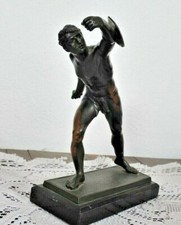 Gladiatore Borghese Romano Grand Tour Bronzo XIX secolo circa, antico