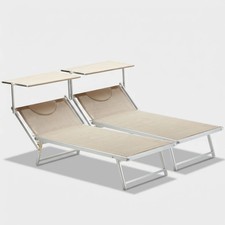 2 Lettini spiaggia mare