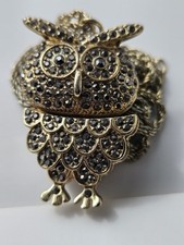 Collana con ciondolo gufo tono