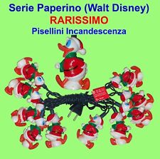 Luci di Natale Serie Paperino Walt Disney RARISSIMO Prodotto Italiano U179