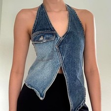 Y2K Zara top asimmetrico in