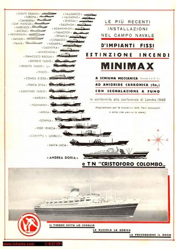 1950 minimax estintori nave - minimax,