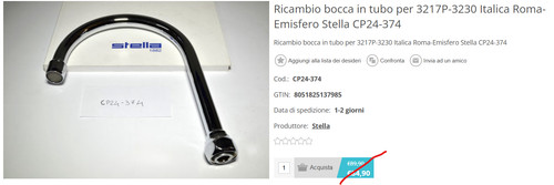 Stella ricambio bocca tubo - bocca,