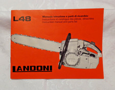 MOTOSEGA EPOCA LANDONI L48 MANUALE ISTRUZIONI E RICAMBI