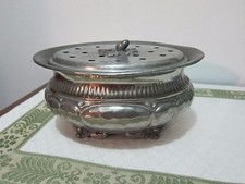 Grande, importante centrotavola in peltro "vintage" (800 gr.)