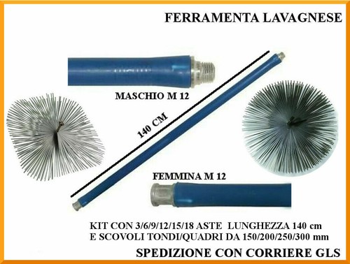 Kit pulizia canne fumarie con