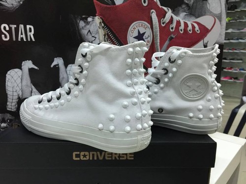 Converse bianche alte - converse,