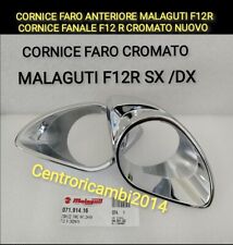 CORNICE FARO ANTERIORE MALAGUTI F12R CORNICE FANALE F12 R CROMATO ORIGINALE NUOV
