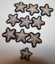 Lotto Stellette su panno nero per bavero uniforme di gala Ufficiale Esercito 10