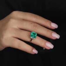 6 CT. Anello Smeraldo Naturale