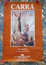Carra' La Casa Dell Arte Sasso Marconi Manifesto 1978 Mostra Originale D'epoca
