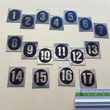 targhette forate numeri 1 - 17