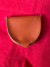 Portamonete Tacco, in pelle, colore marrone cuoio, TAC03, nuovo