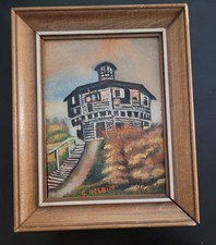 Rarissimo dipinto artista afroamericano Samuel Nesbitt Fort Edgecombe