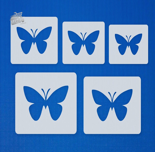 Stencil farfalle pezzi 8 9 - stencil, 5