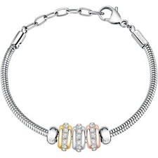 Bracciale Morellato Drops SCZ1253 Bracelet Acciaio Charm Zirconi Oro Rosa