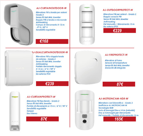 Antifurto ajax kit hub - antifurto,