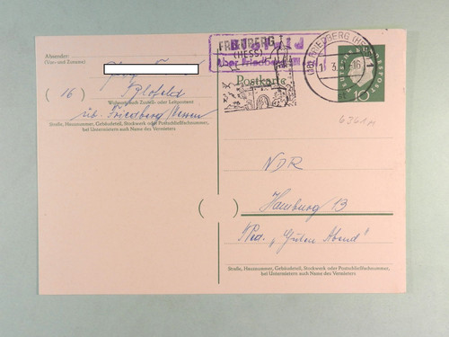 Bund intero postale heuss - bund,