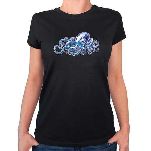 Shirt donna polpo - t-shirt,