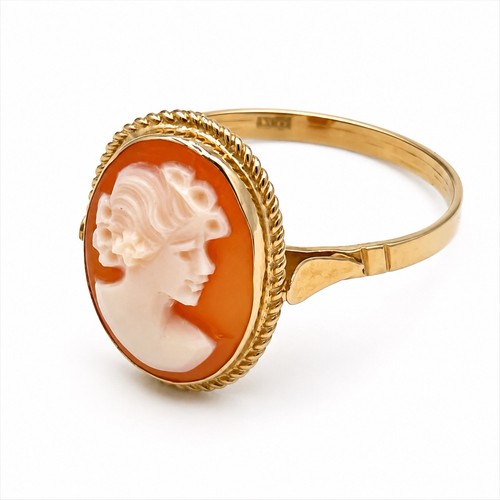 Anello cammeo oro 14kt - oro,