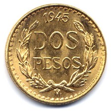 Mexico pesos 1945 dos - mexico,