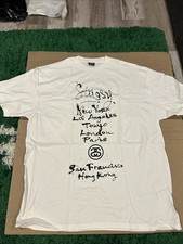 T-shirt Stussy uomo bianca