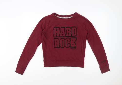 Felpa pullover rossa donna